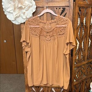Lace Accent Blouse Size 14/16